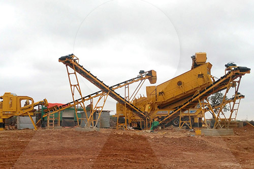 顎式破碎機(jī)生產(chǎn)線現(xiàn)場(chǎng)