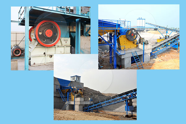 鄂式破碎機(jī)破碎現(xiàn)場